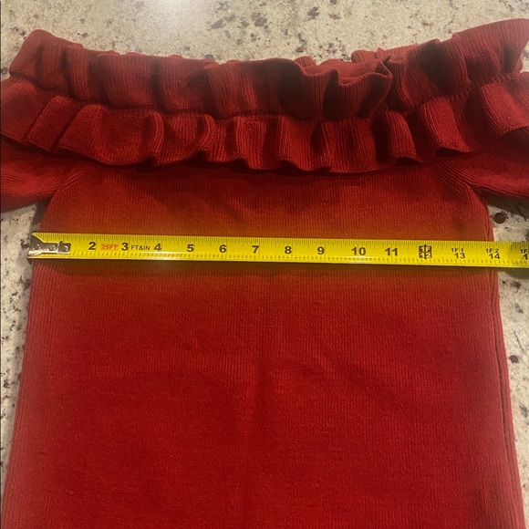 WHBM off shoulder ruffle sweater - Picture 7 of 7